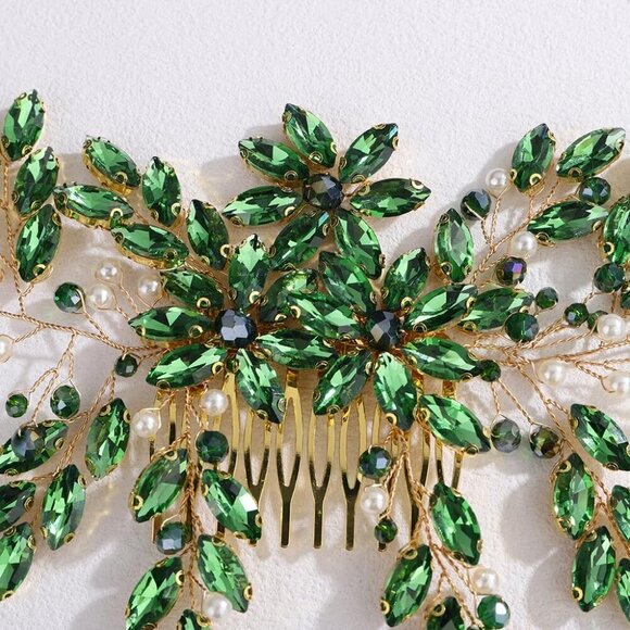Wedding Hair Comb Large Crystal Rhinestone Bridal Accessories for Women